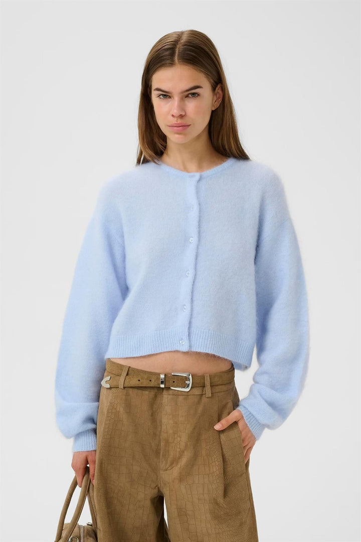 DEBBIE SHORT CARDIGAN  Blue Finch Melange