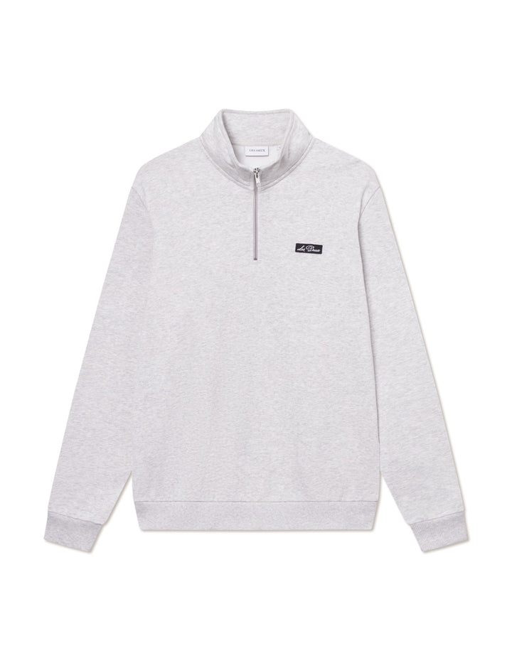 Patch Half-Zip Sweatshirt  Snow Melange