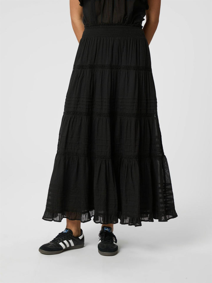 Felicia S Voile Skirt  Black