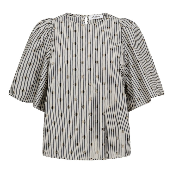 TrixieCC Dot Blouse  Light Grey