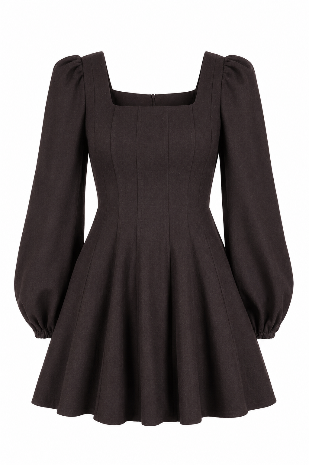 Sophie Wool kjole  Brown