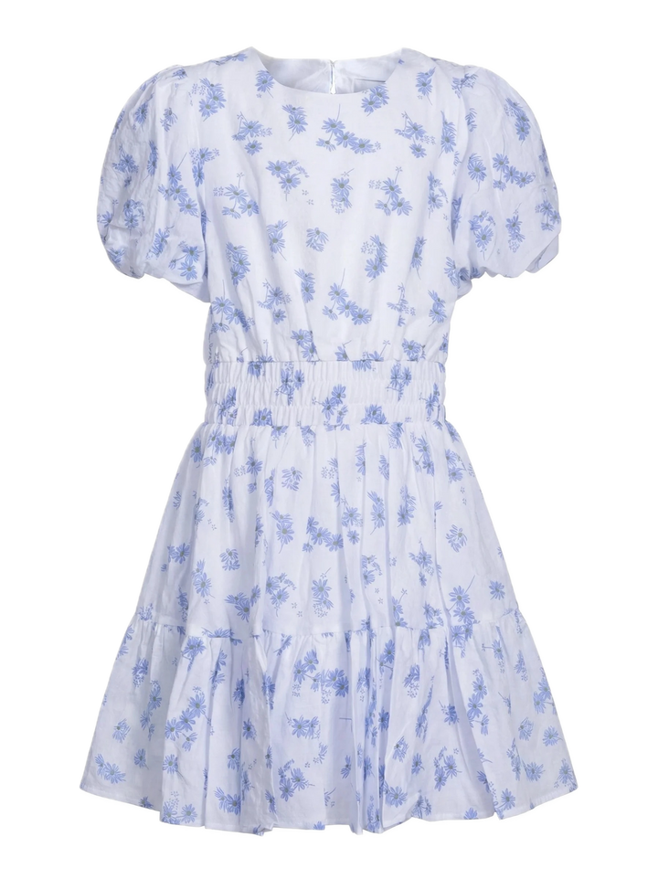 Nicole dress  Blue Printed