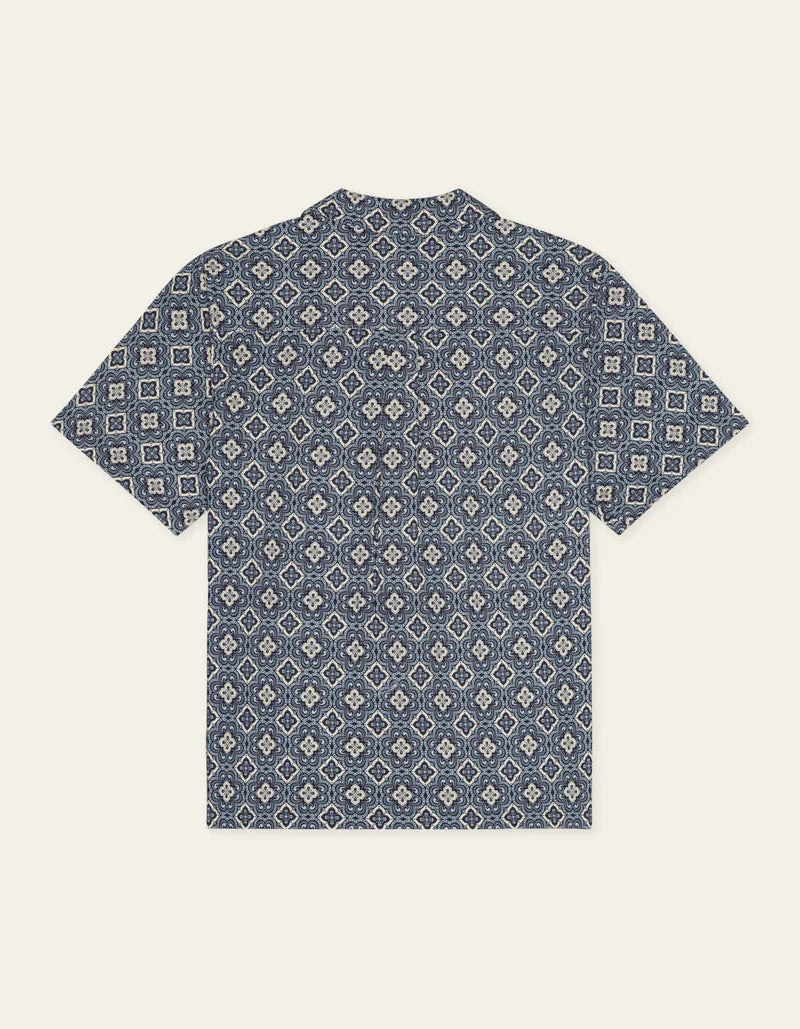 Lukas Arabesque AOP SS Shirt  Blue Fog
