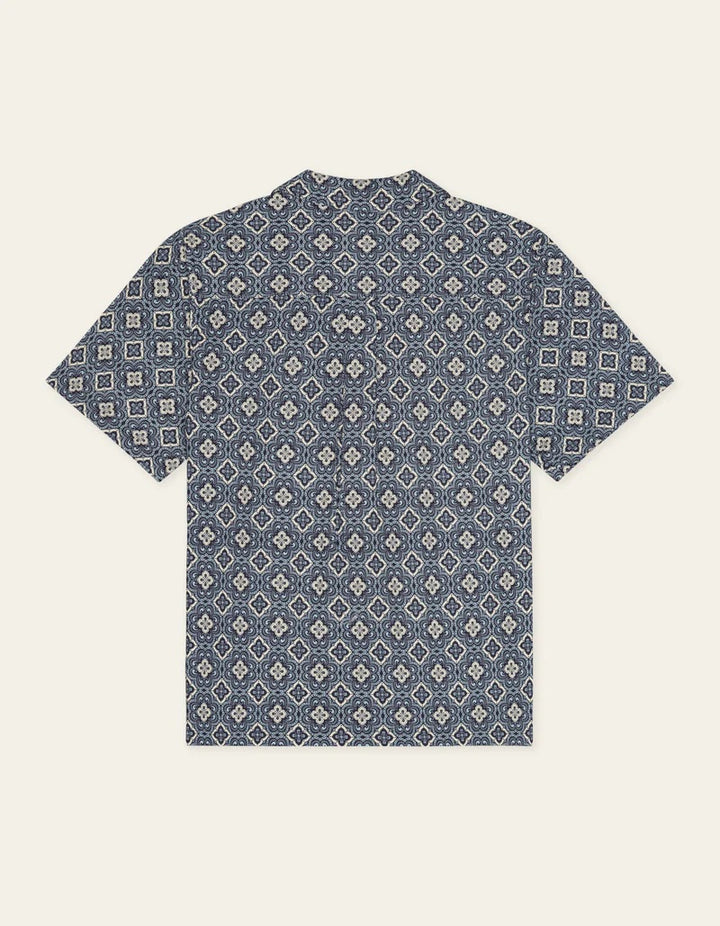 Lukas Arabesque AOP SS Shirt  Blue Fog