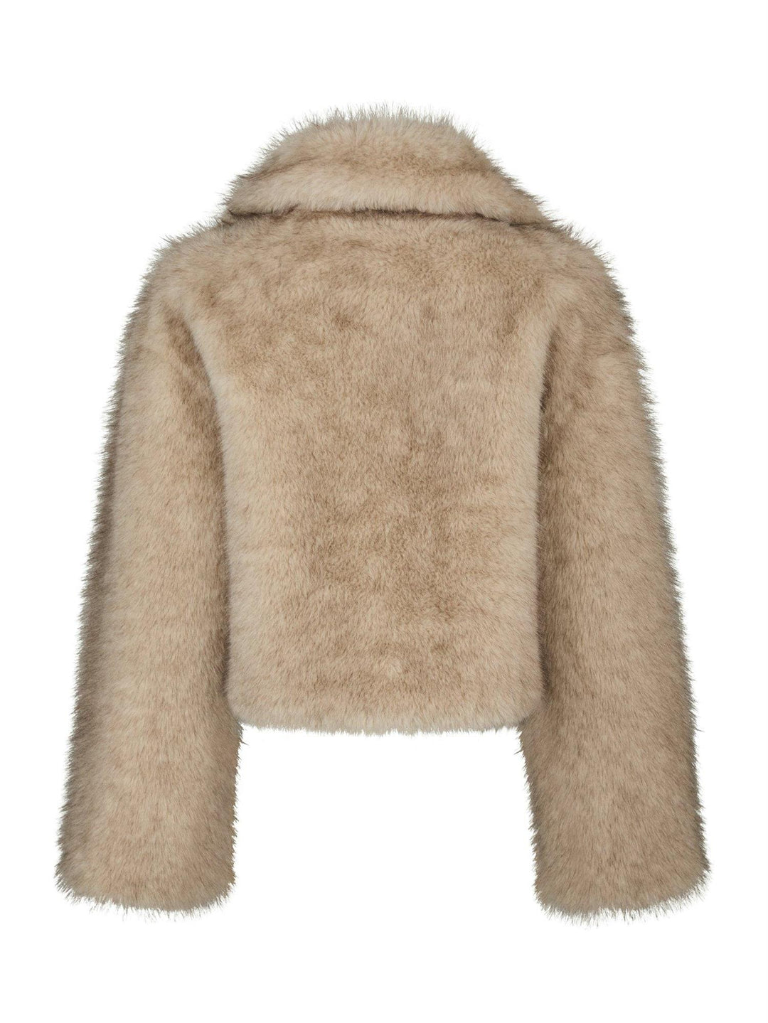 steff faux fur jacket  Beige