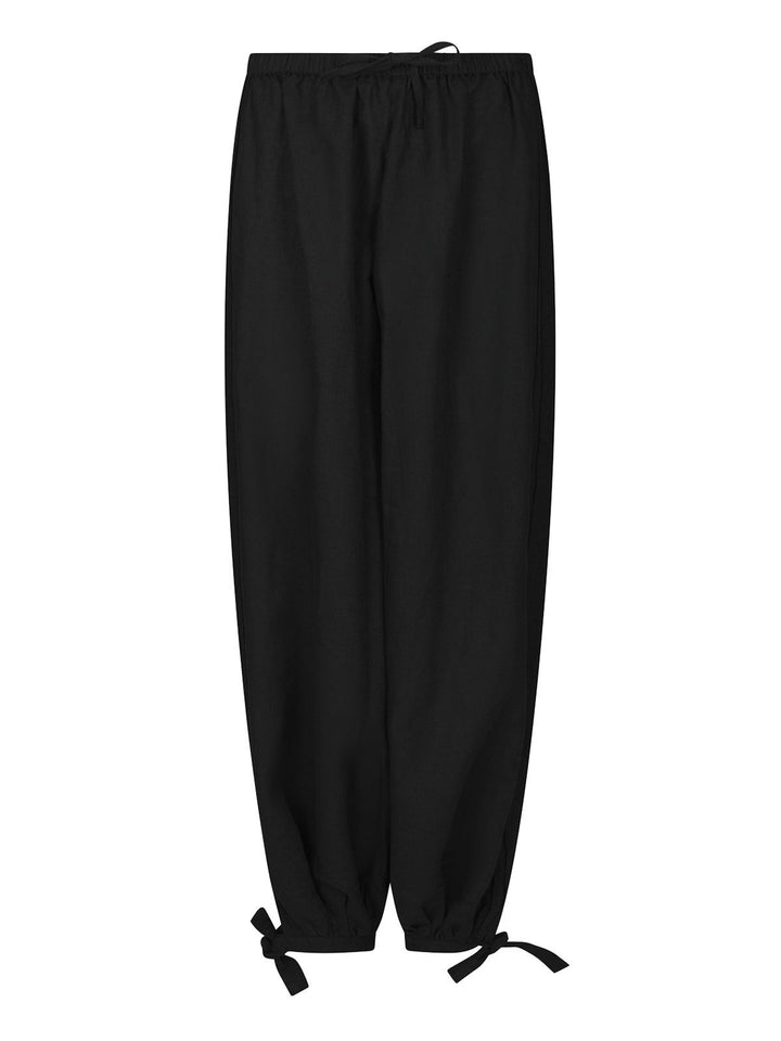Roxane Balloon Linen Pants  Black