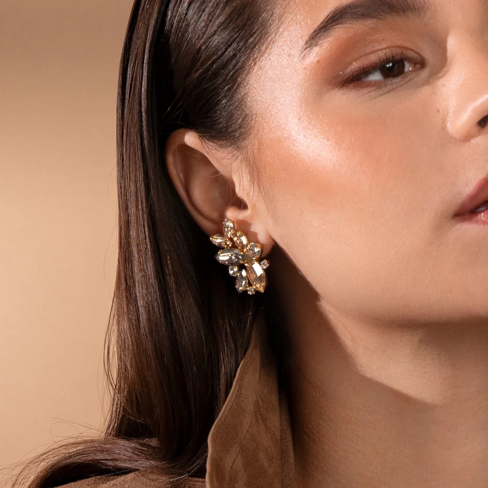 HAVANNA EARRINGS GOLD  Silvershade Combo