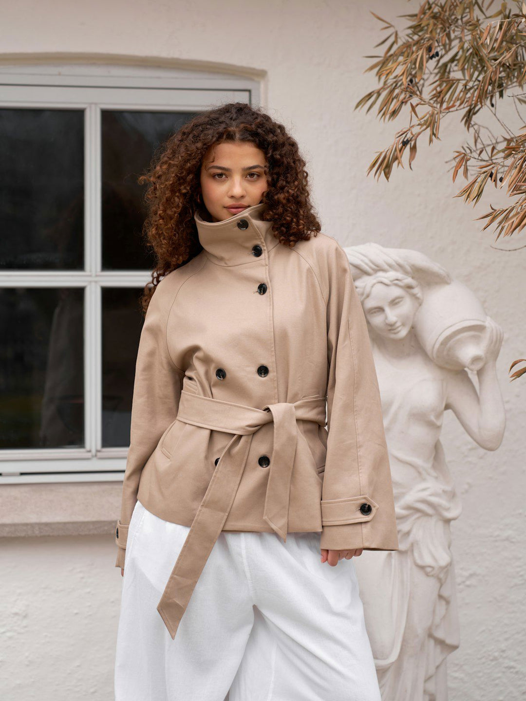 Munet Trench Jacket  Sand