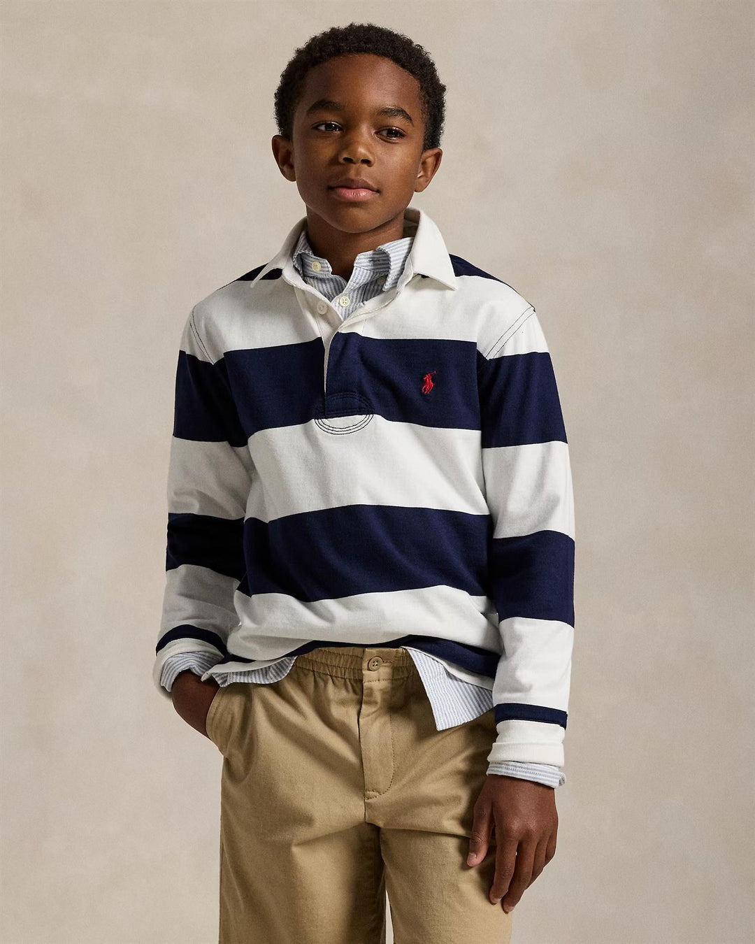 LS YD RUGBY-KNIT SHIRTS-RUGBY  Blue