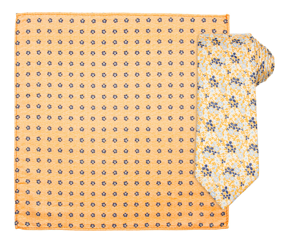 Santi slips+hanky mønstret  Orange
