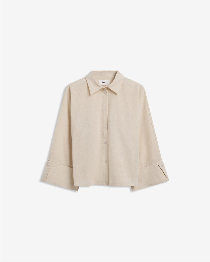 Atari Linen Shirt  Raw Beige