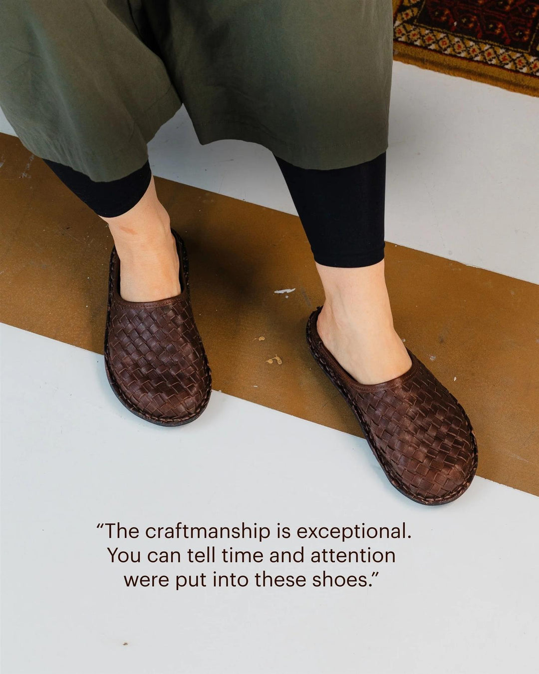 Viba Roma Woven Leather  Cocoa Brown