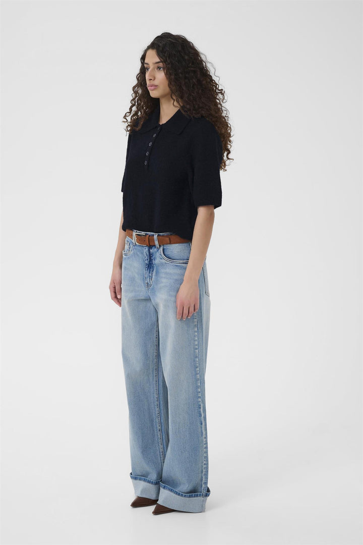 Gzalpha Ss Polo Pullover  Skycaptain Mélange