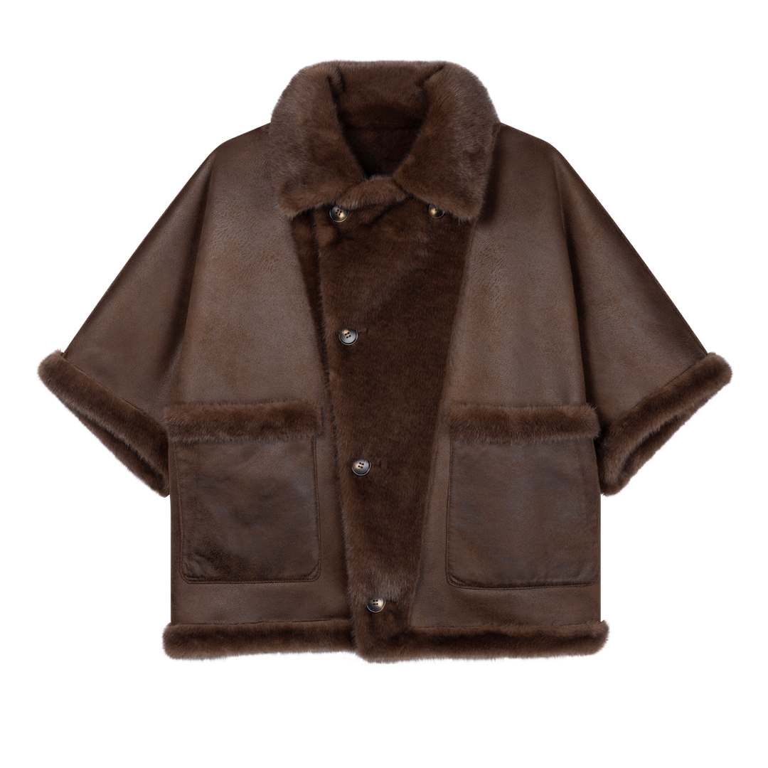 CLARA FAUX MINK  Choco