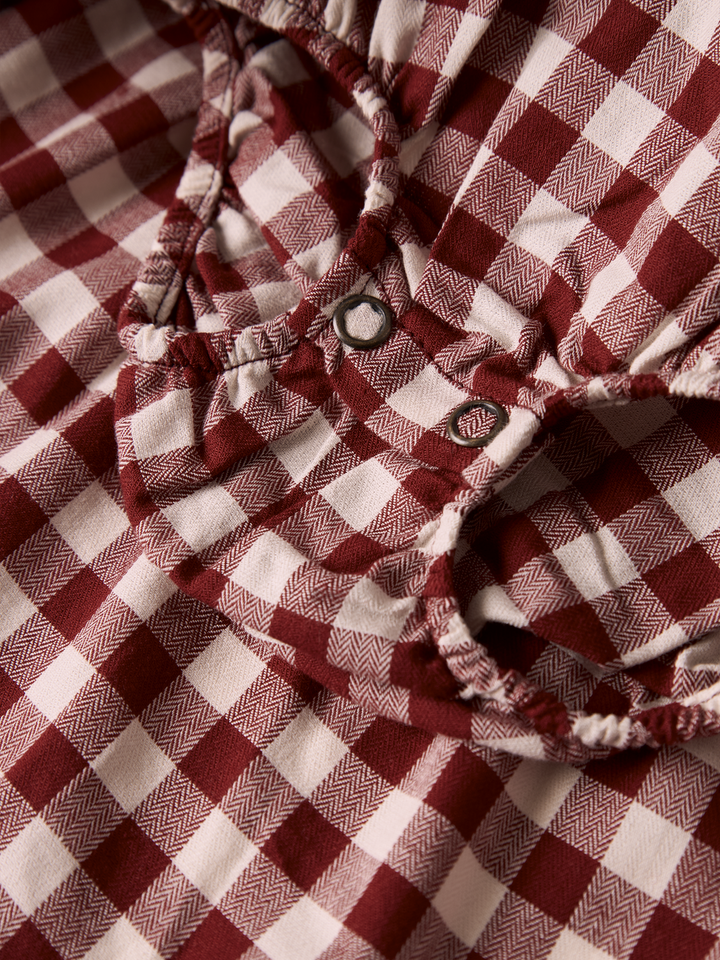 NBFRIO LS LOOSE BODY DRESS LIL  Mellomrød