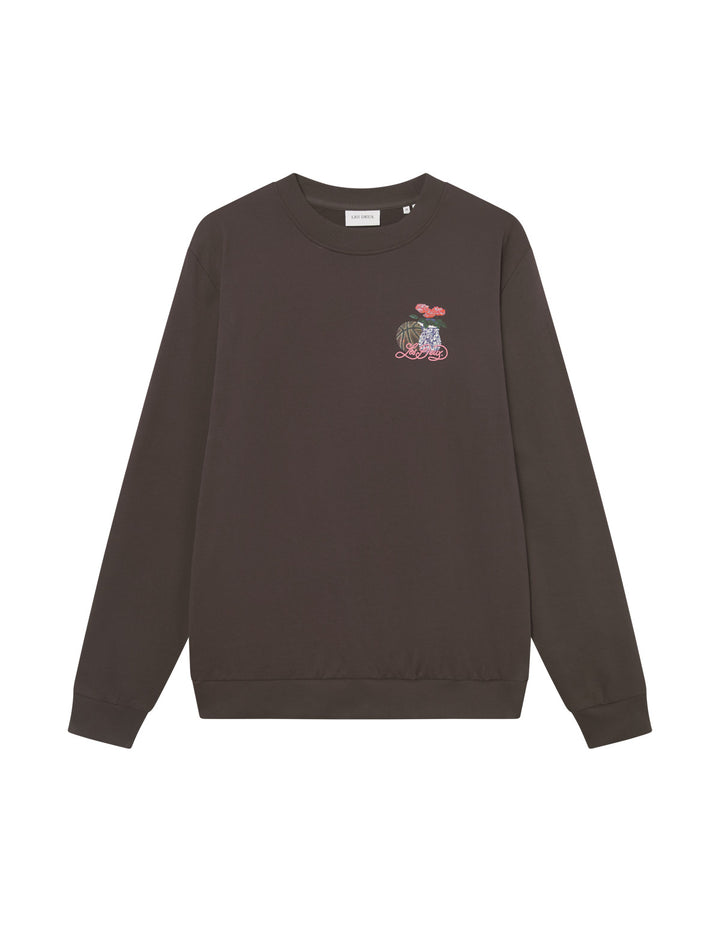 Cole Table Sweatshirt  Slate Brown