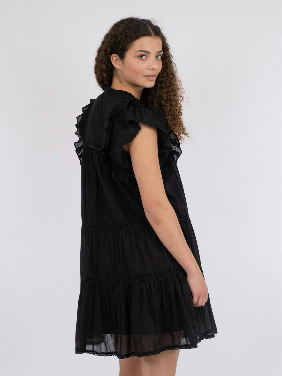 Jamma S Voile Dress  Black