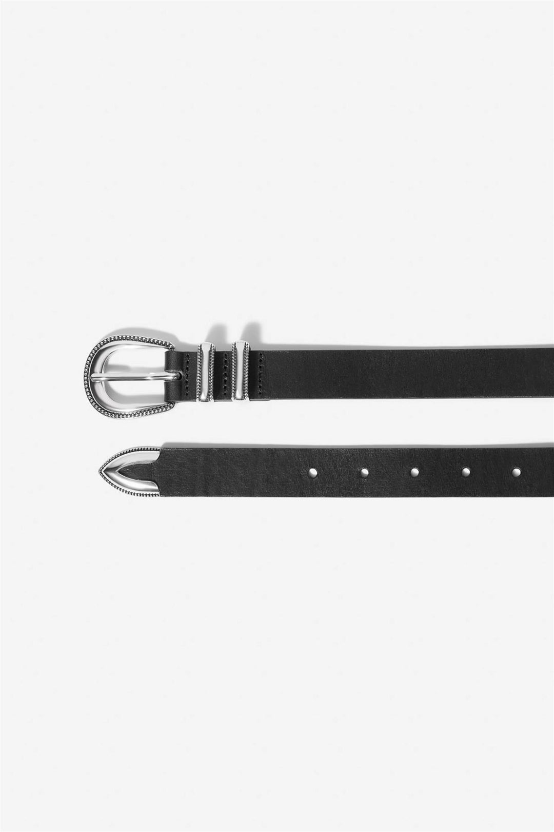 Aubrey Belt  Black Silver