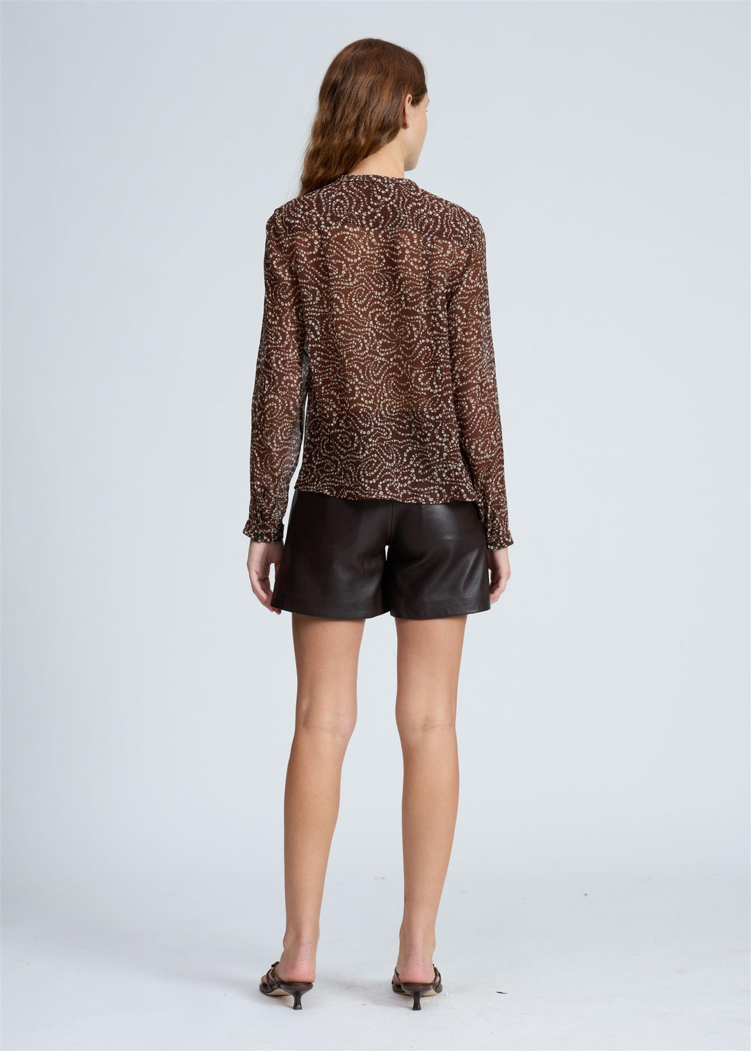 AMARIS TOP  Brown Flower