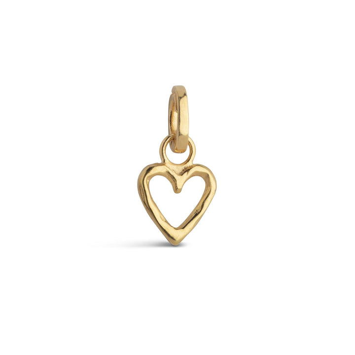 Charm, Organic Heart  925S/Gp