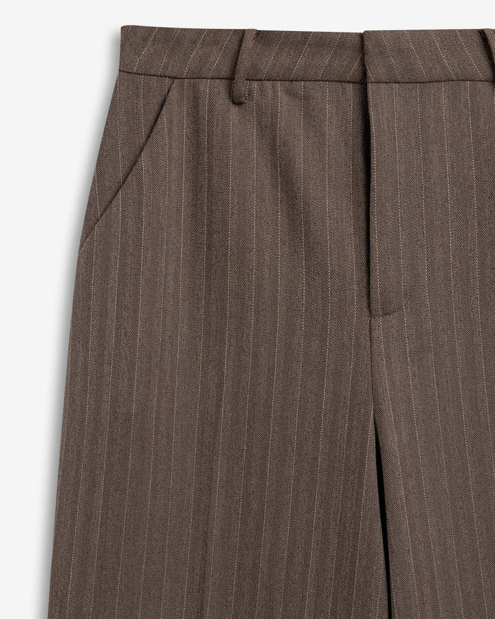 Reign Tailored Structured Pant  Mole Stripe