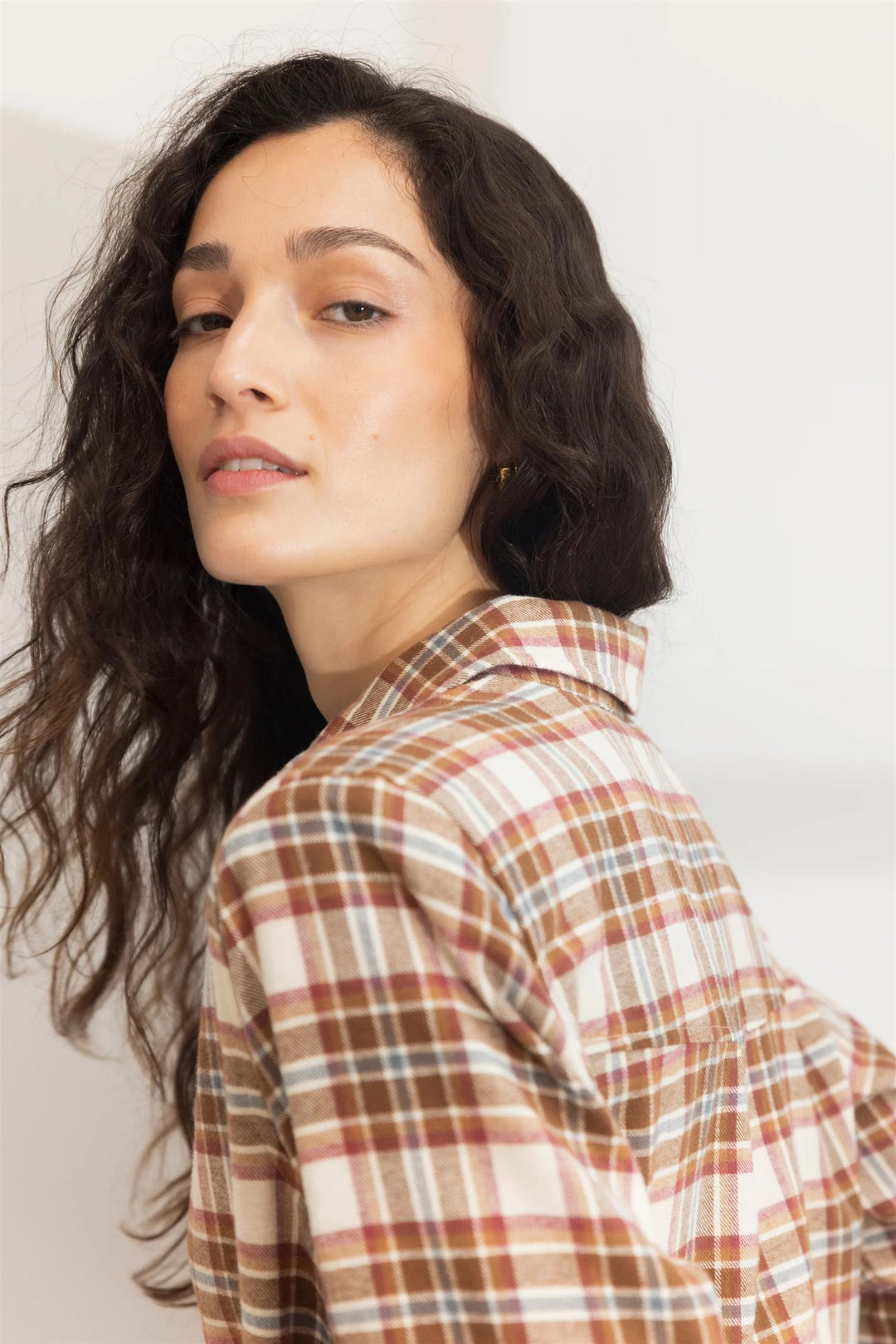 Joan Flannel Shirt  Red Check