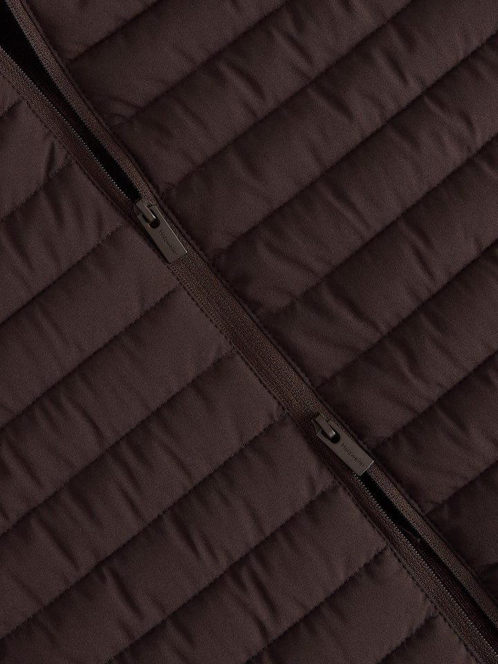 Lindsey Padded Knit Jacket Brown