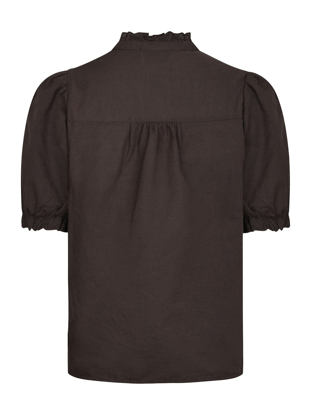 Odesa Linen Blouse  Dark Brown