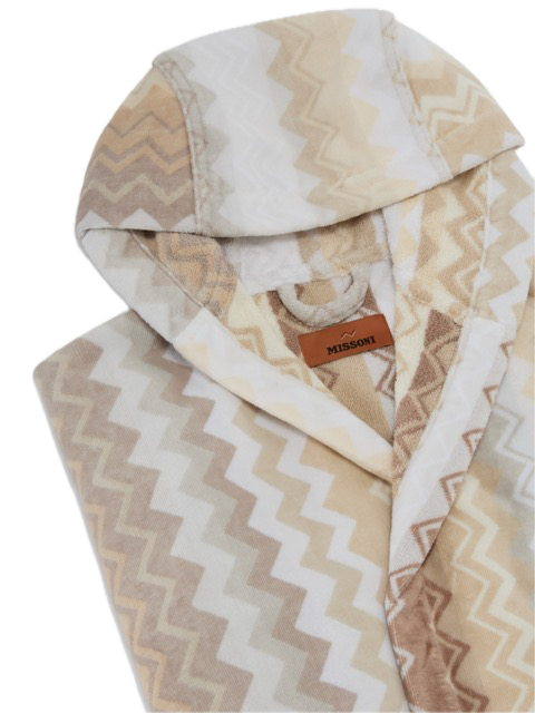 GIACOMO HOODED BATHROBE  Natural