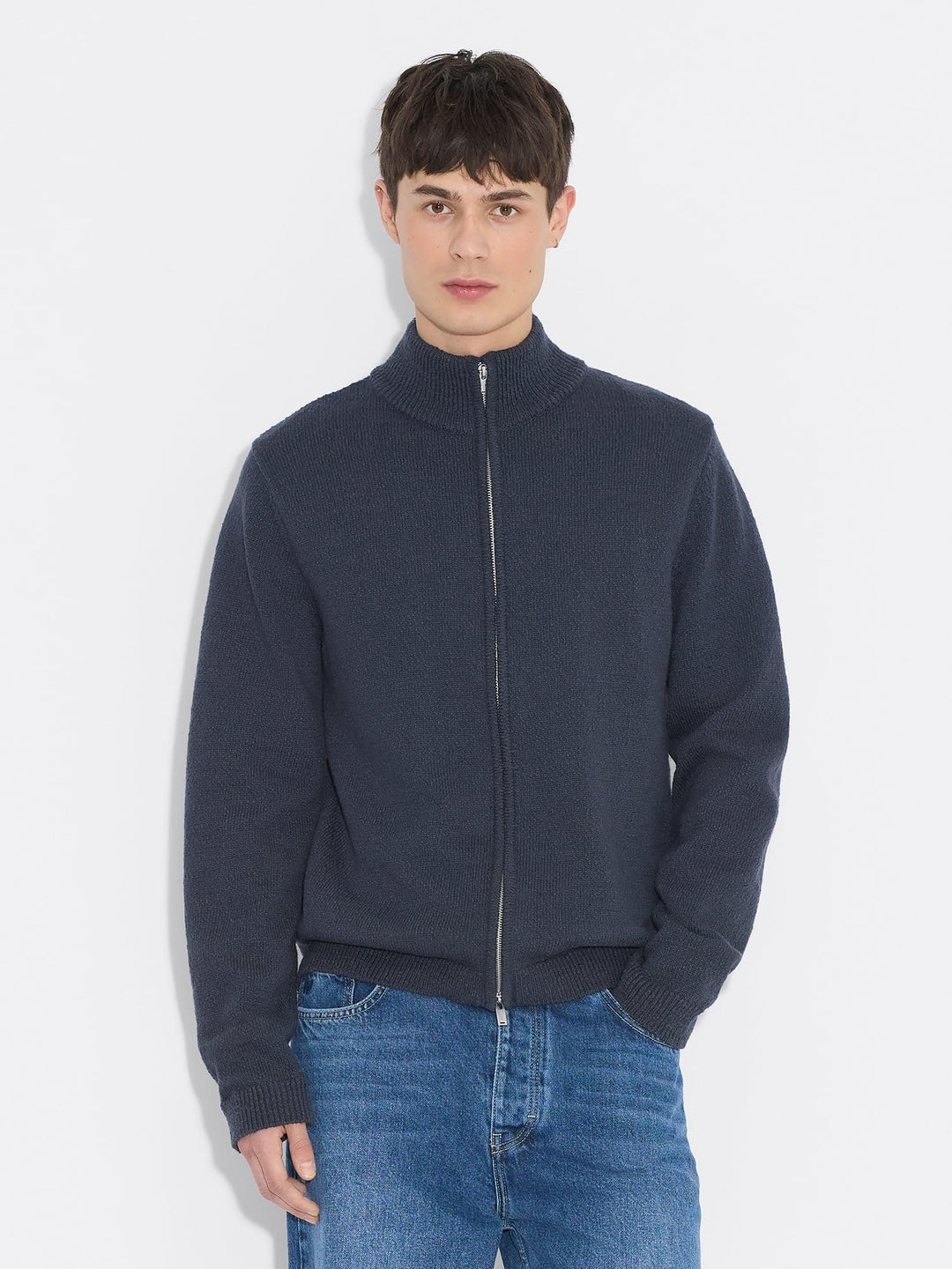Atlantic Zip Cardgan  Navy