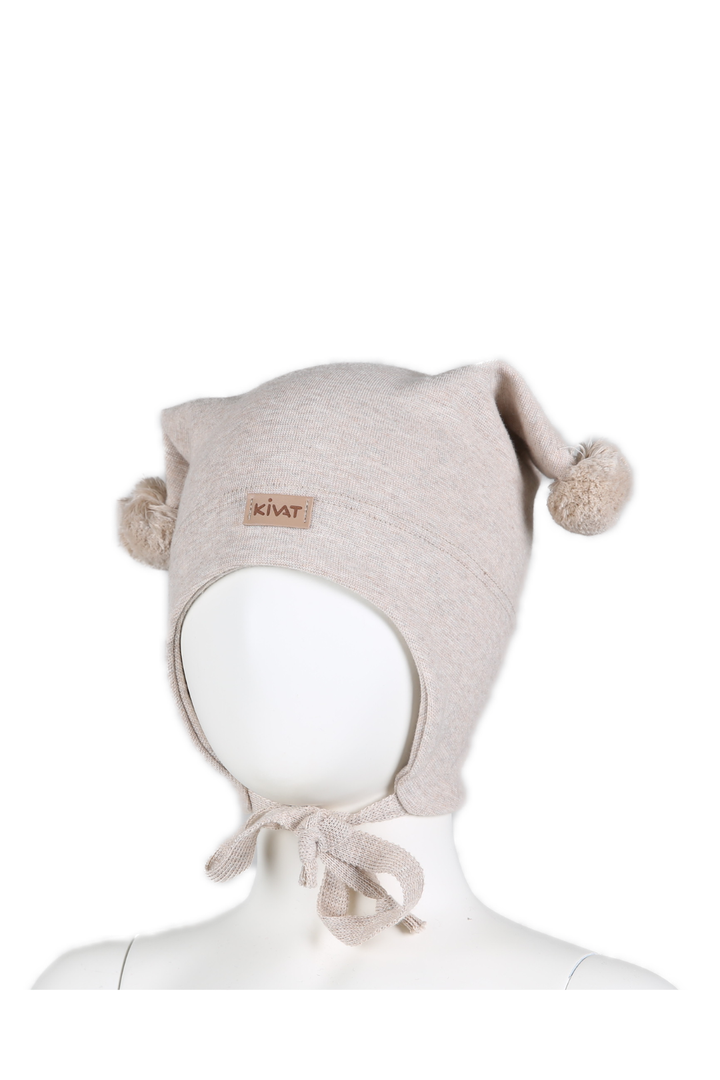 WINDPROOF HAT KIVAT-LOGO  Beige Melange