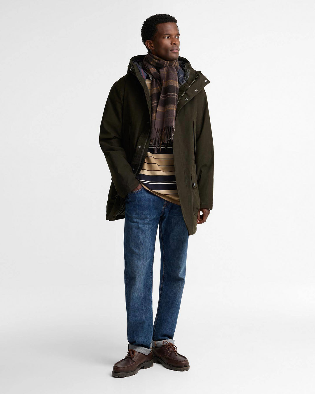 Barbour Mineral Scarf  Dried Bracken