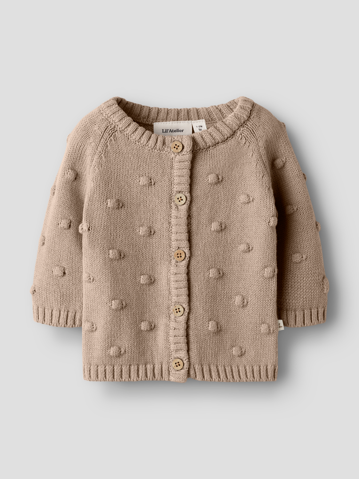 Nbngable Ls Knit Card Lil  Lysegrå