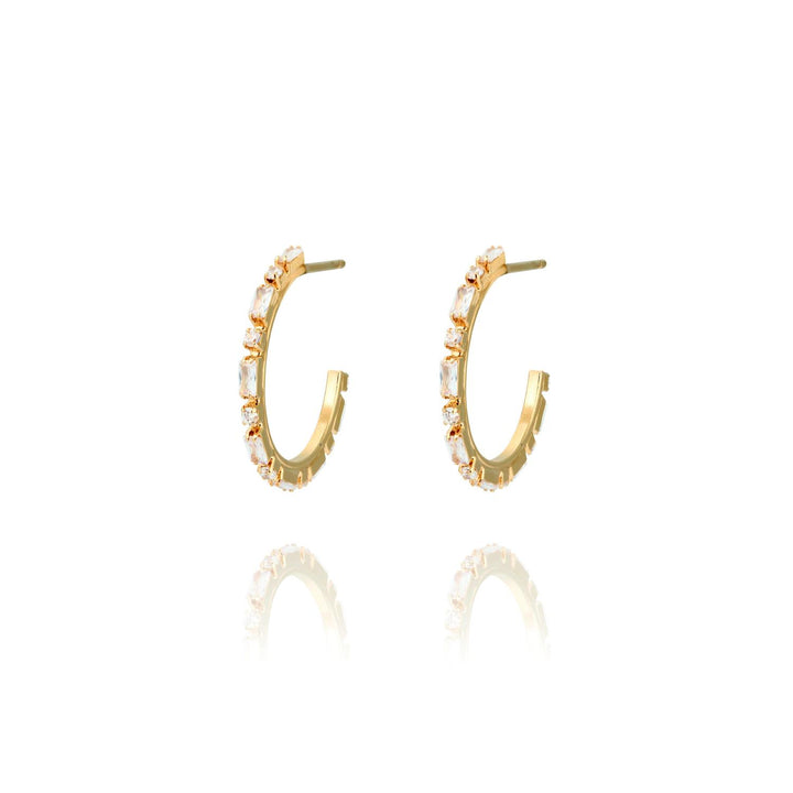 EVELYNE LOOPS GOLD  Crystal