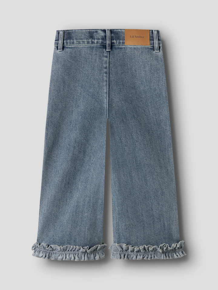 Damla Wide Ancel Jeans  Mellomblå
