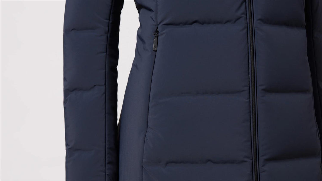 W Enigma Parka Down Collar  Navy
