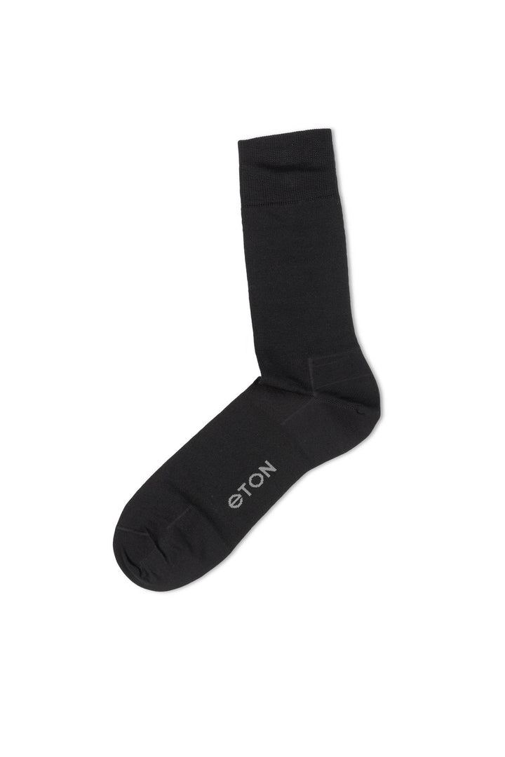 Eton Merc.Cotton Plain  Black