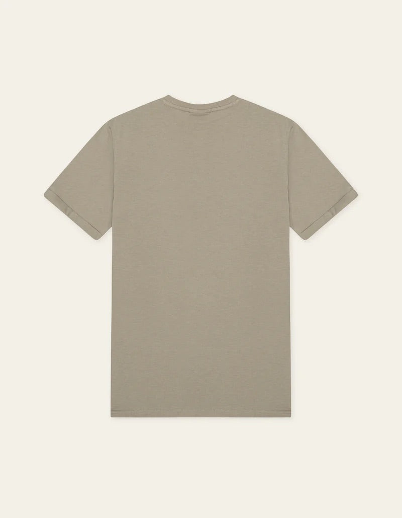 NORREGAARD CONTRAST T-SHIRT  Laurel Oak Sand