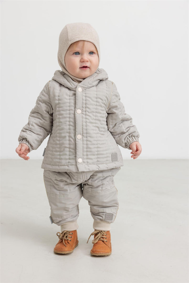 Omaro Jacket  Dark Brown Stripe