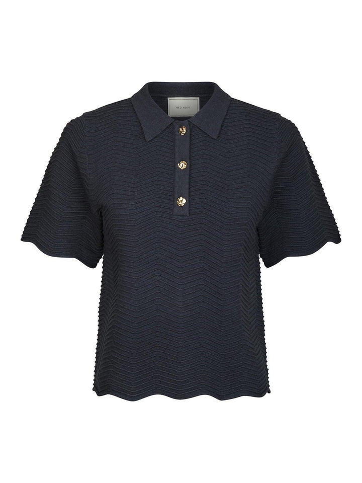 Soko Wave Knit Tee  Midnight Blue