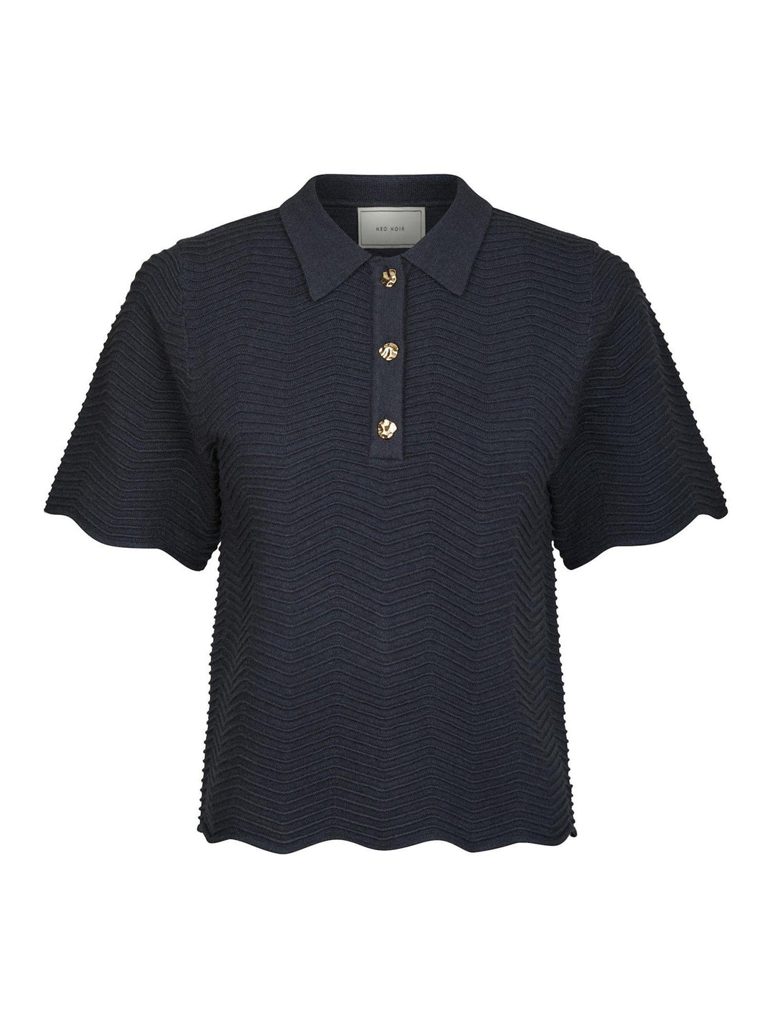 Soko Wave Knit Tee  Midnight Blue