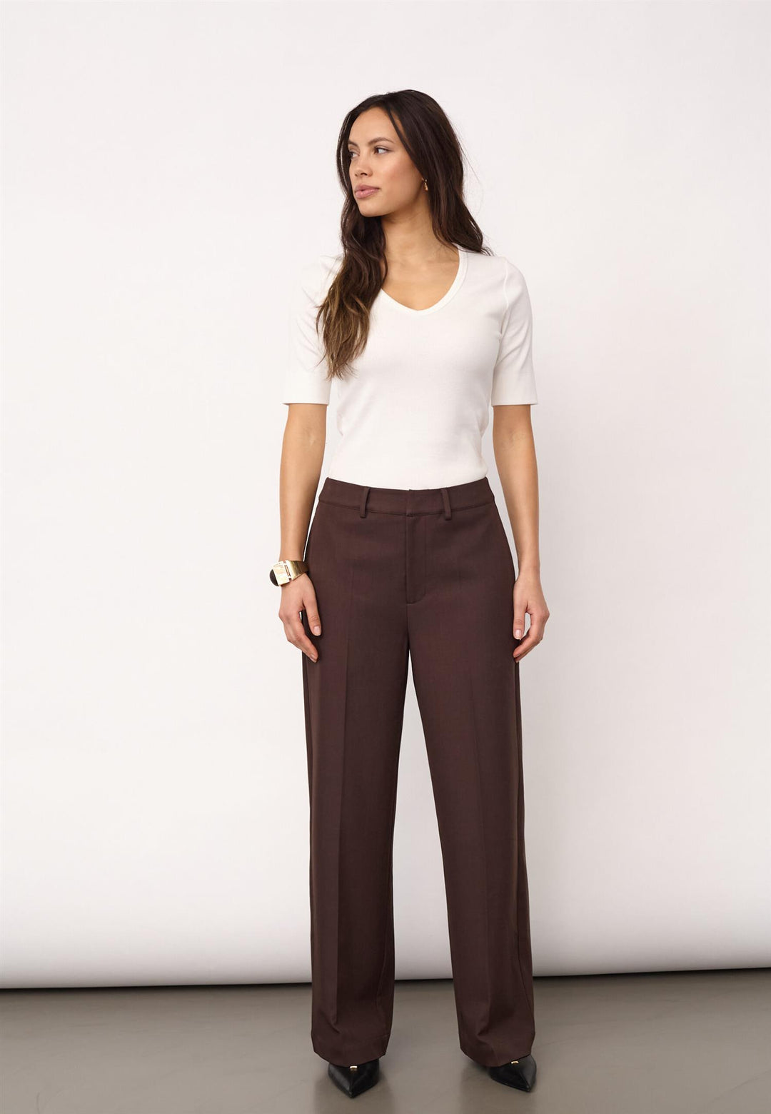 LunaCC Wide Pant  Dark Brown