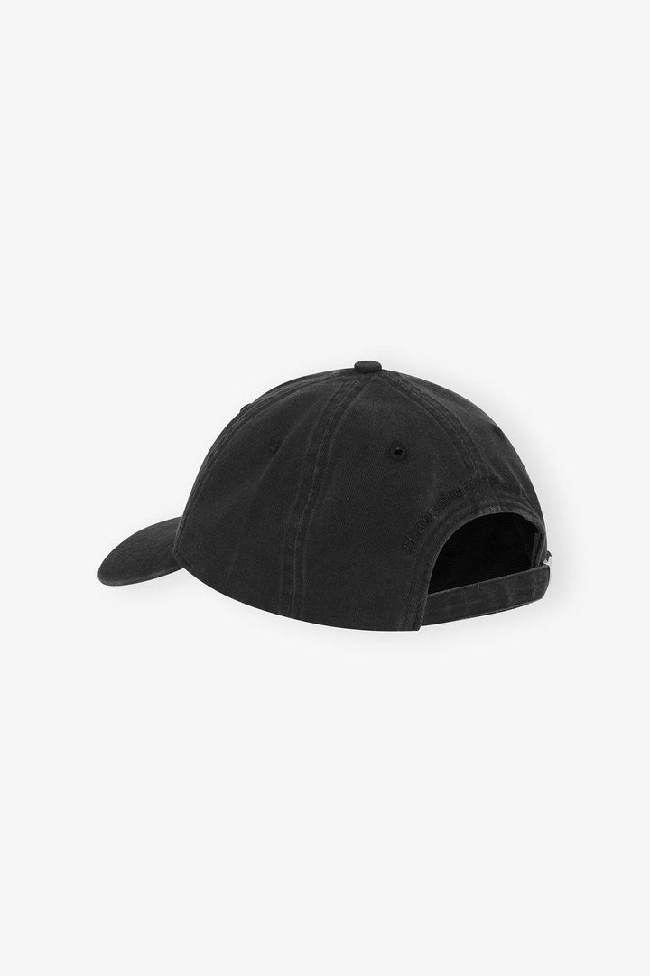 WASHED COTTON CANVAS CAP  Black