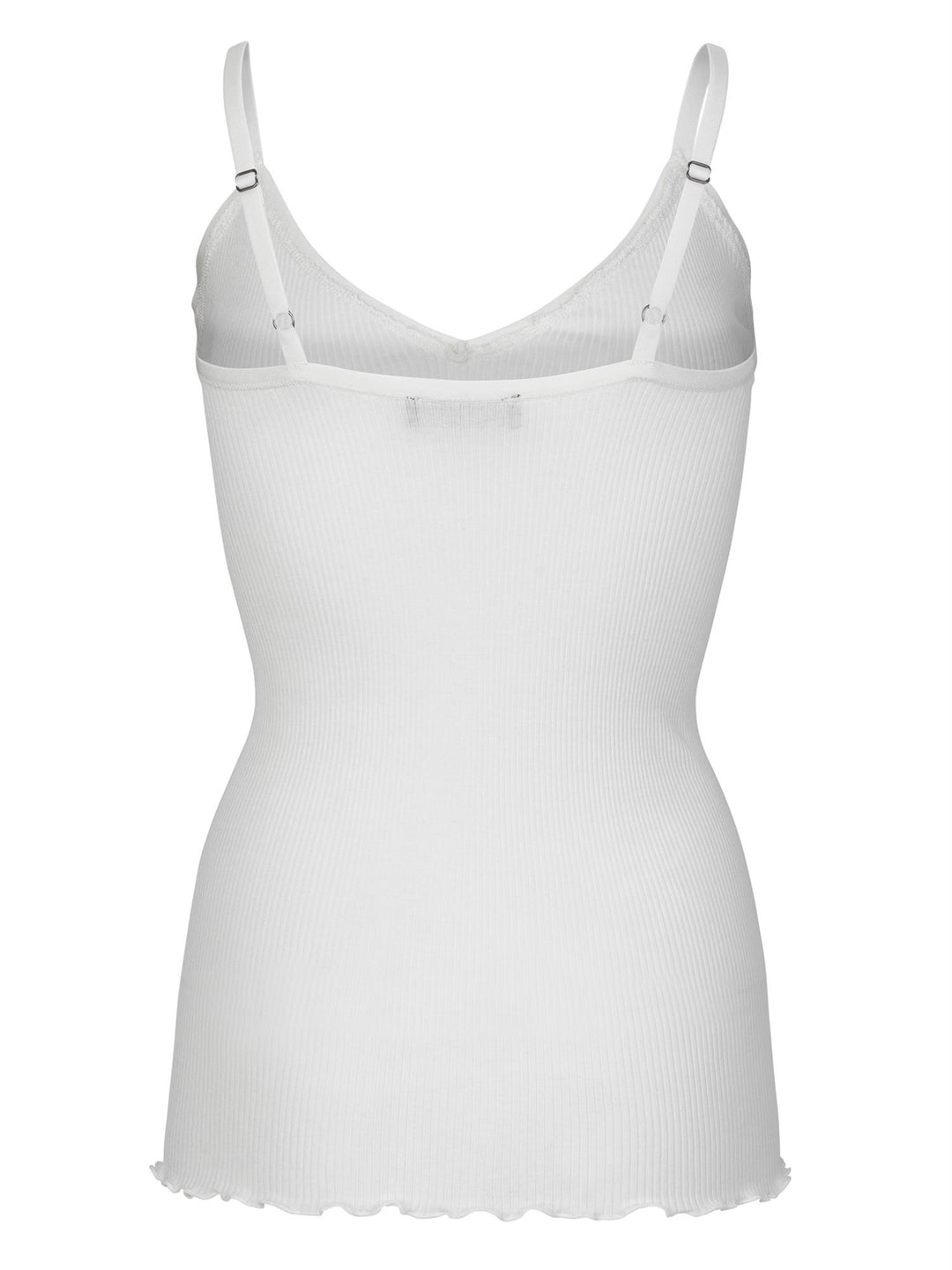 RWBelle Silk V-neck Elastic Top  New White