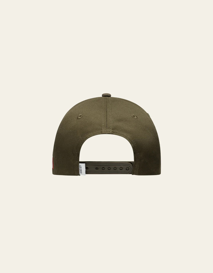 Baseball Cap Suede II  Olive Night/Terracotta