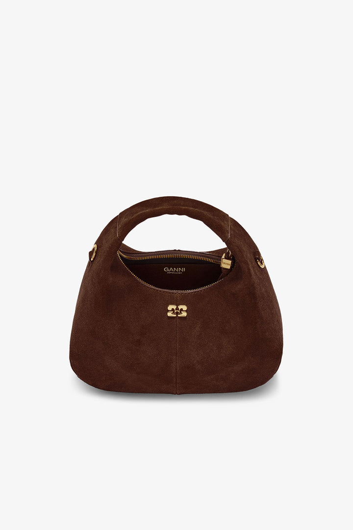 Hobo Mini Recycled Suede Pelinova  Chicory Coffee