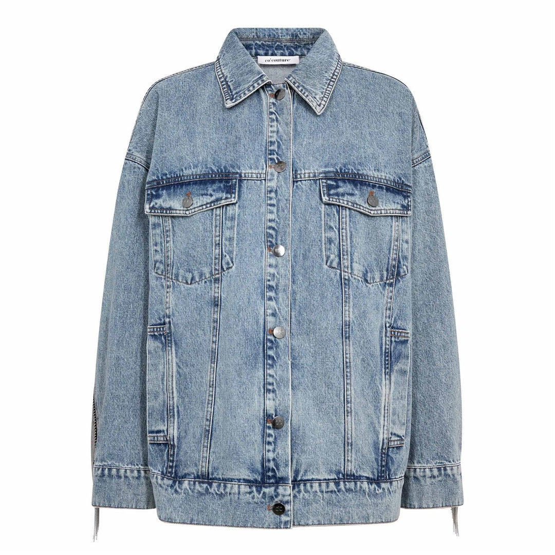 DeniseCC Denim Fringe Jacket  Bleach Denim