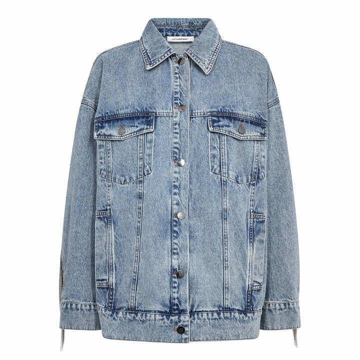 DeniseCC Denim Fringe Jacket  Bleach Denim