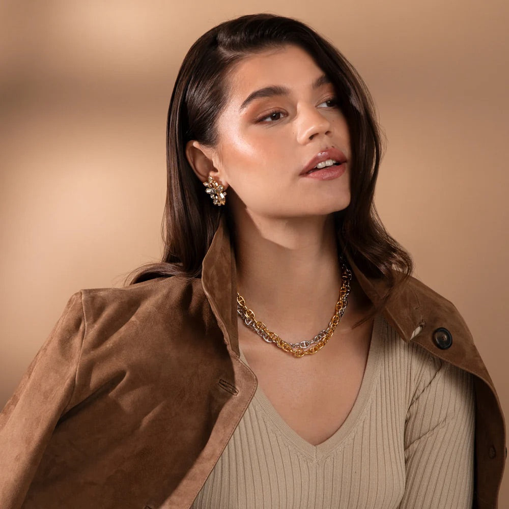 HAVANNA EARRINGS GOLD  Silvershade Combo