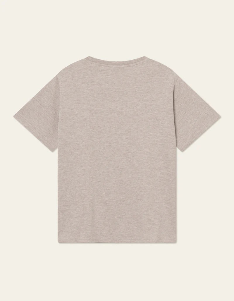 Mini Encore T-Shirt 2.0  Dark Sand Melange/Ivory